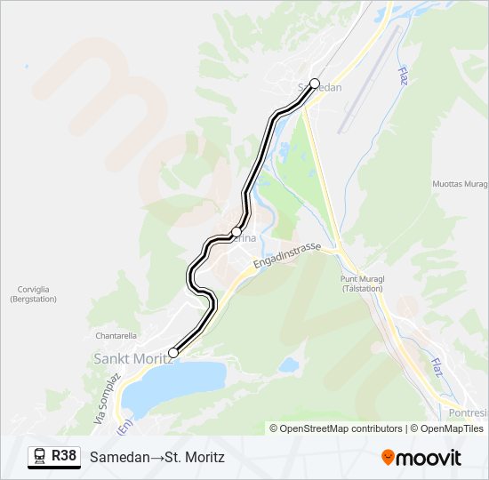 R38 train Line Map