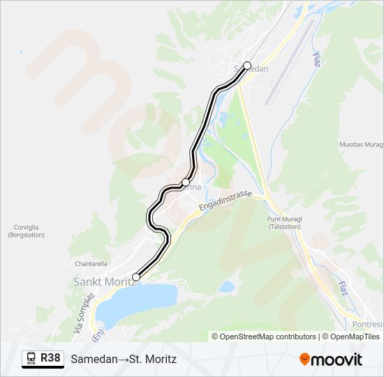 R38 Train Line Map