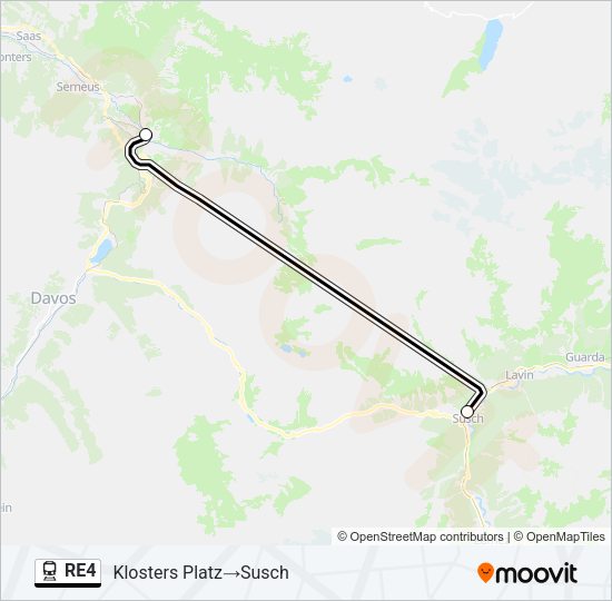 RE4 Train Line Map
