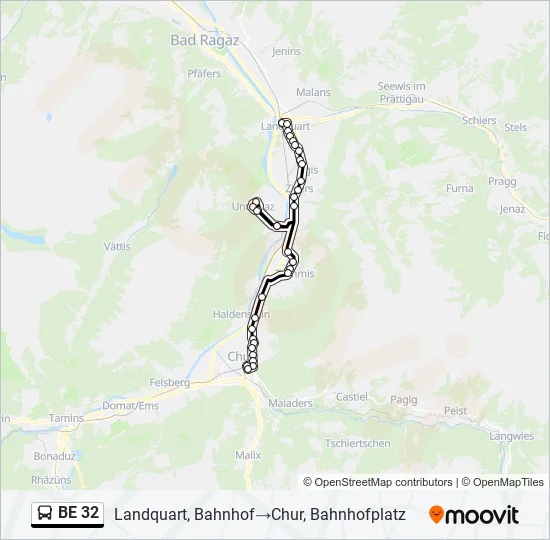 BE 32  Line Map