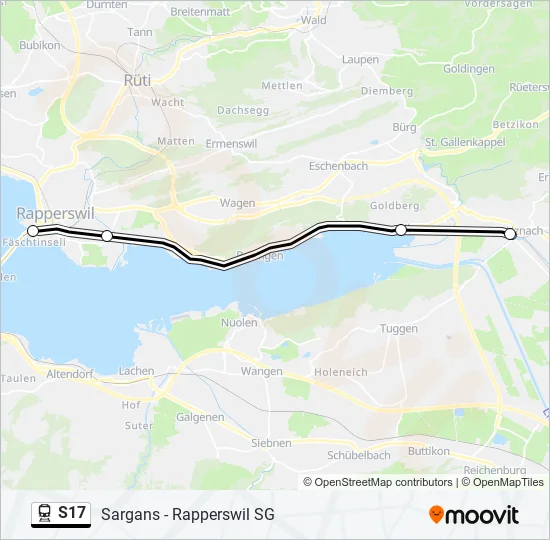 S17 Train Line Map