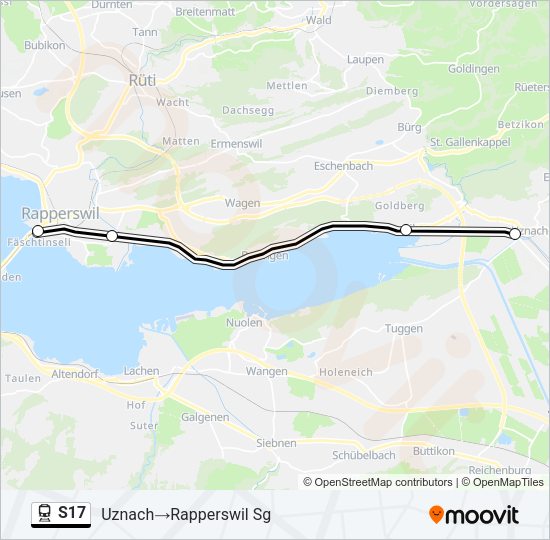 S17 Train Line Map