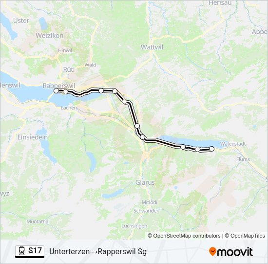 S17 Train Line Map