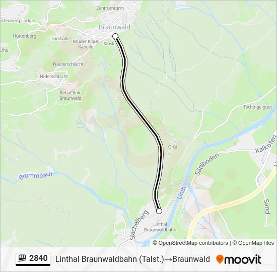 2840 Funicular Line Map