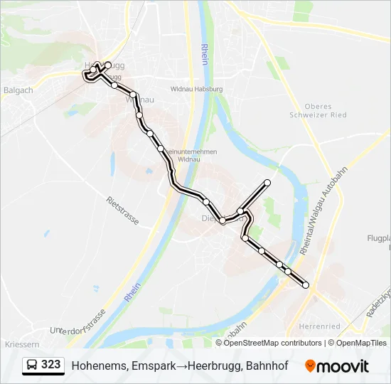 323 Bus Line Map