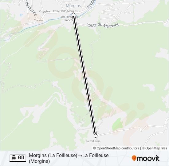 GB Cable Car Line Map