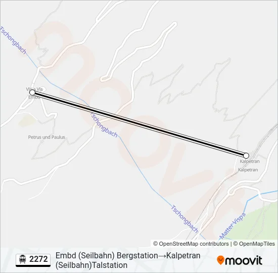 2272 Cable Car Line Map