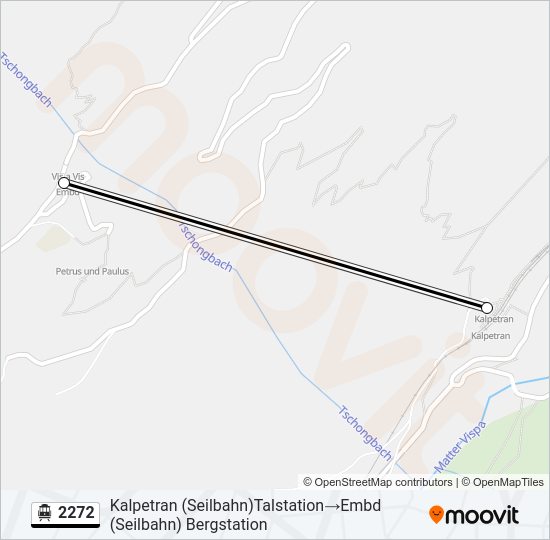 2272 Cable Car Line Map