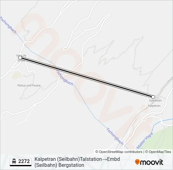 2272 Cable Car Line Map