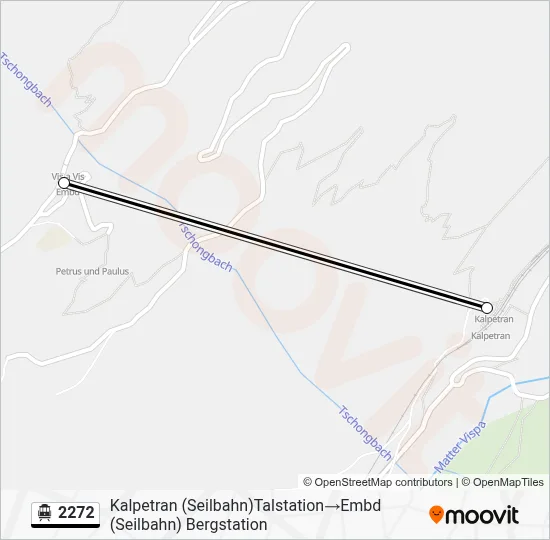 2272 Cable Car Line Map