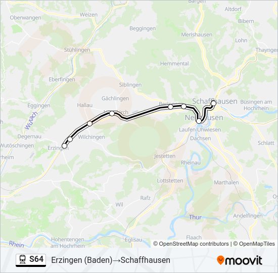 S64 Train Line Map