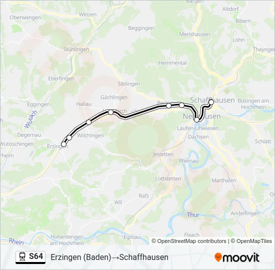 S64 Train Line Map