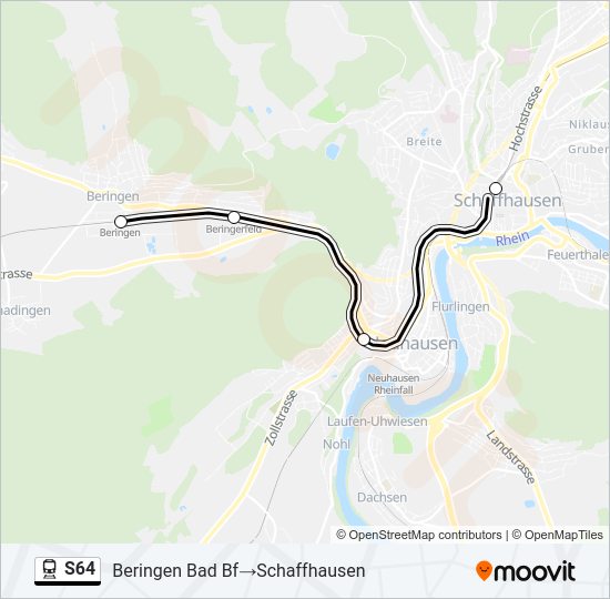 S64 Train Line Map