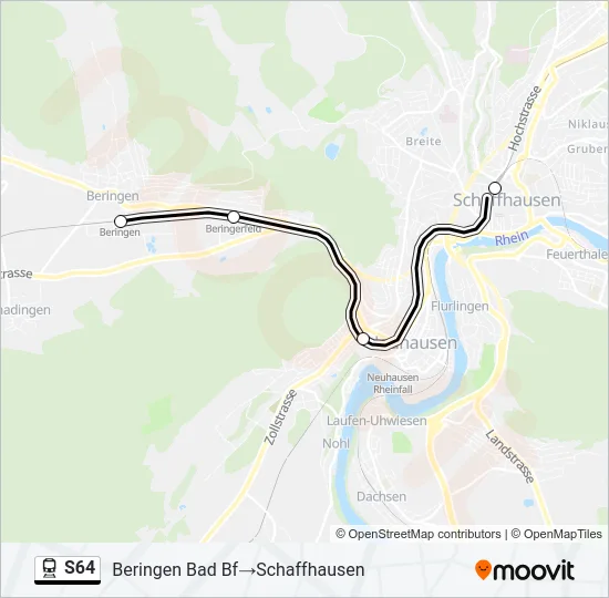 S64 Train Line Map