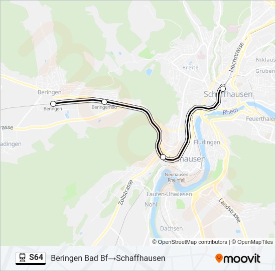 S64 Train Line Map