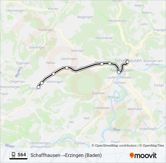 S64 Train Line Map