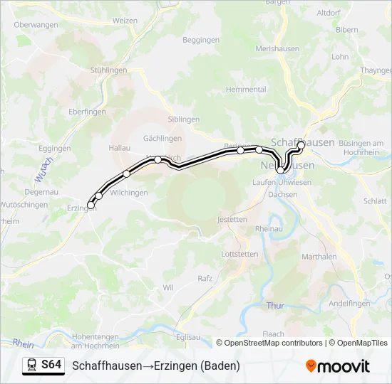 S64 Train Line Map