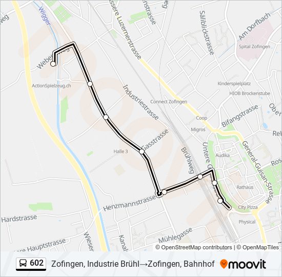 602 Bus Line Map