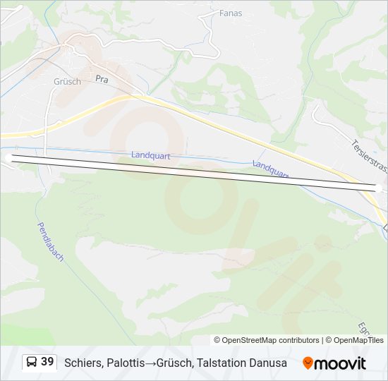 39 Bus Line Map