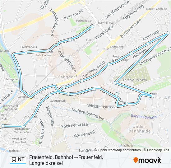 NT Bus Line Map