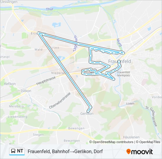 NT Bus Line Map