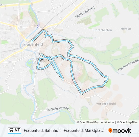 NT Bus Line Map