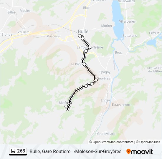 263 Bus Line Map