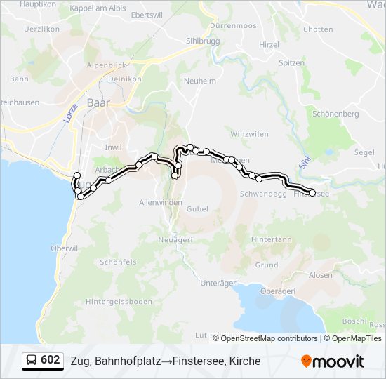 602 Bus Line Map