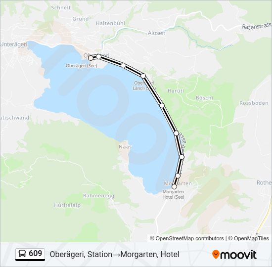 609 Bus Line Map