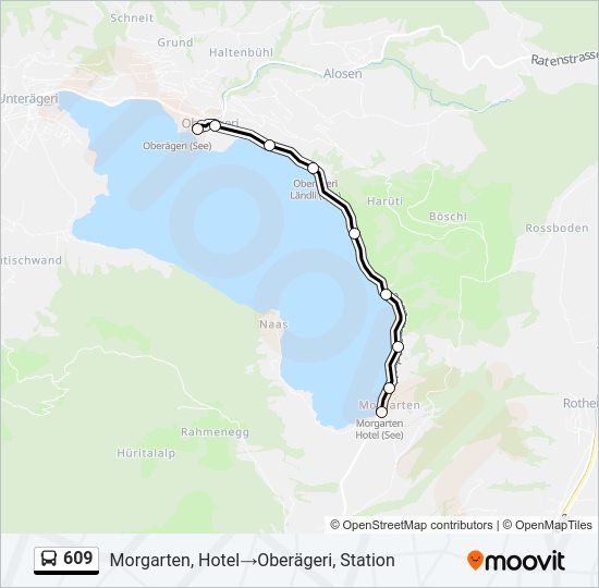 609 Bus Line Map