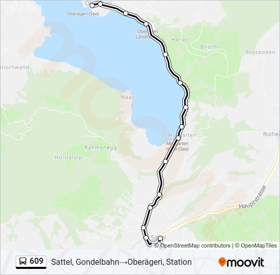 609 Bus Line Map