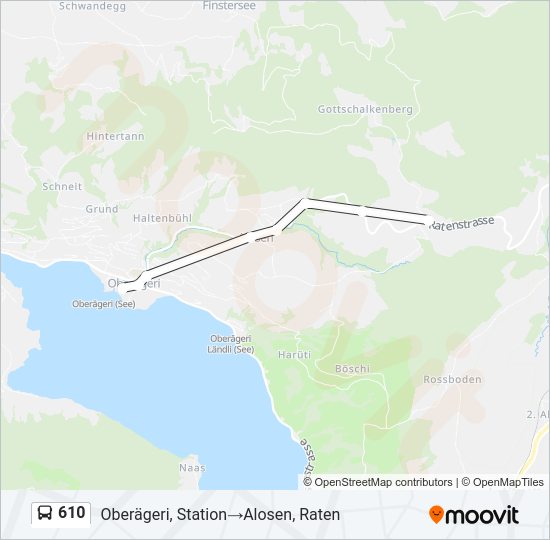 610 Bus Line Map