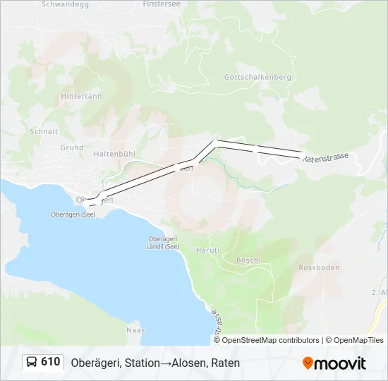 610 Bus Line Map