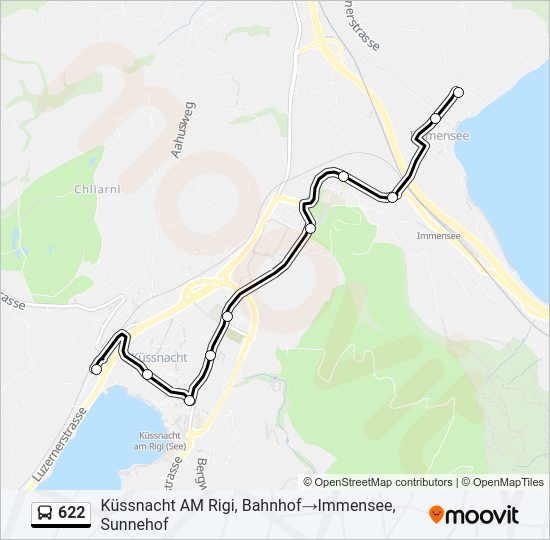 622 Bus Line Map