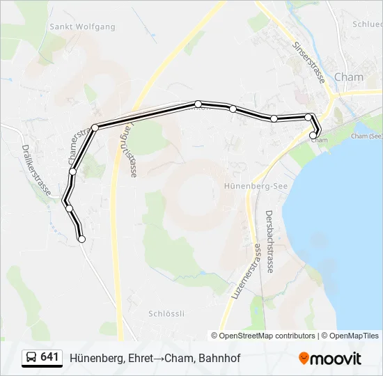 641 Bus Line Map