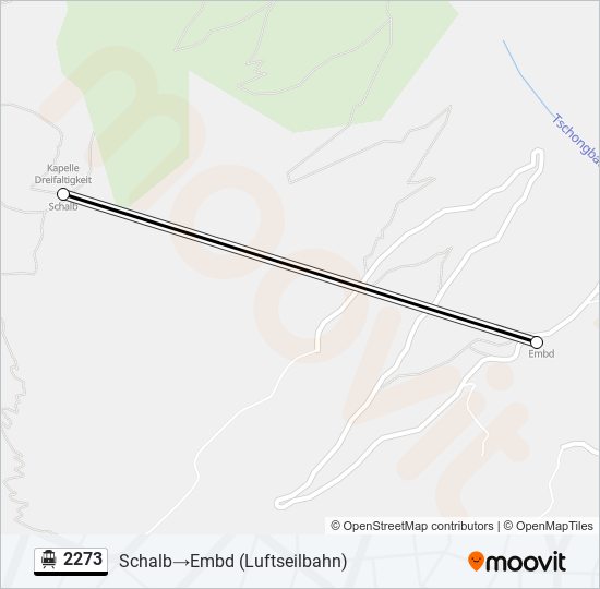 2273 Cable Car Line Map