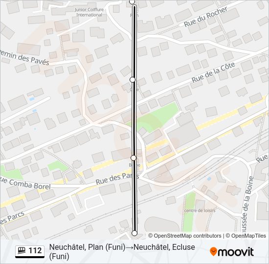112 Funicular Line Map