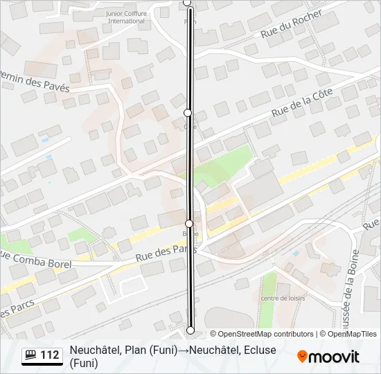 112 Funicular Line Map