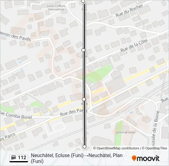 112 Funicular Line Map