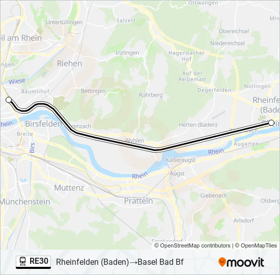 RE30  Line Map