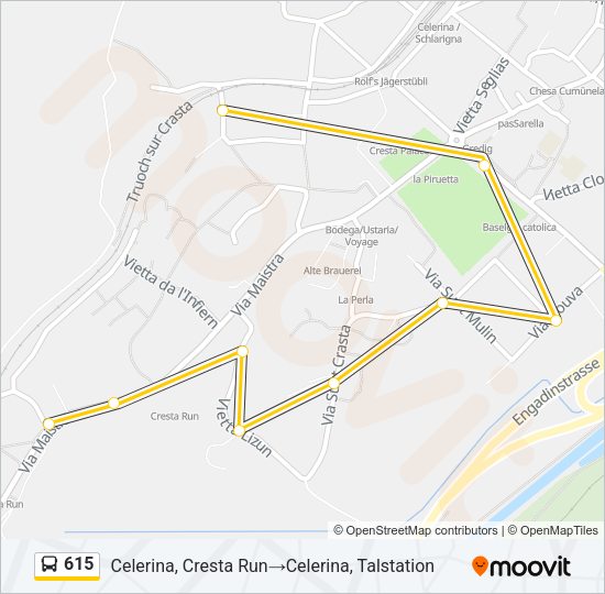 615 Bus Line Map