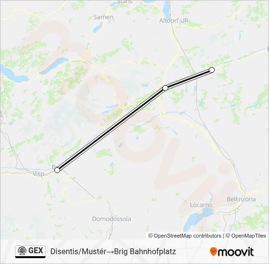 GEX Metro Line Map