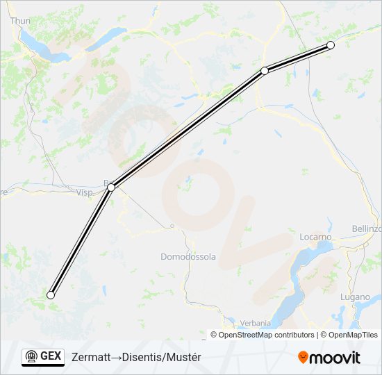 GEX Metro Line Map