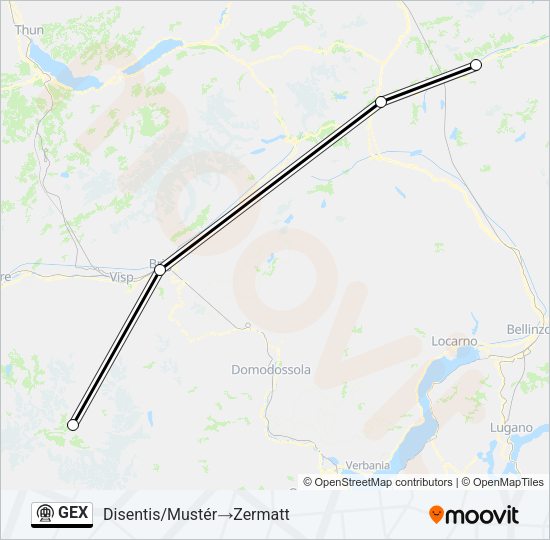 GEX Metro Line Map