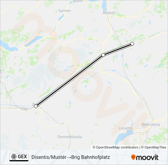 GEX Metro Line Map