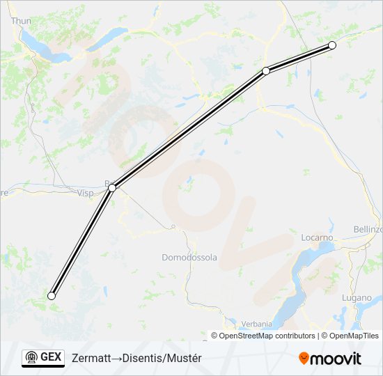 GEX Metro Line Map