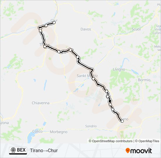 BEX Metro Line Map