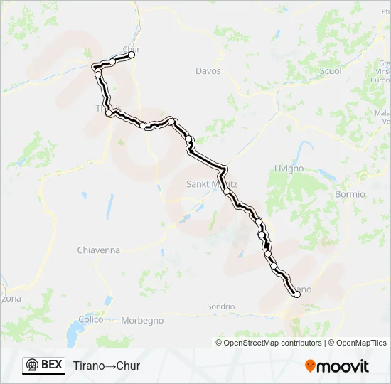 BEX Metro Line Map