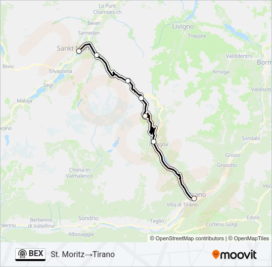 BEX Metro Line Map
