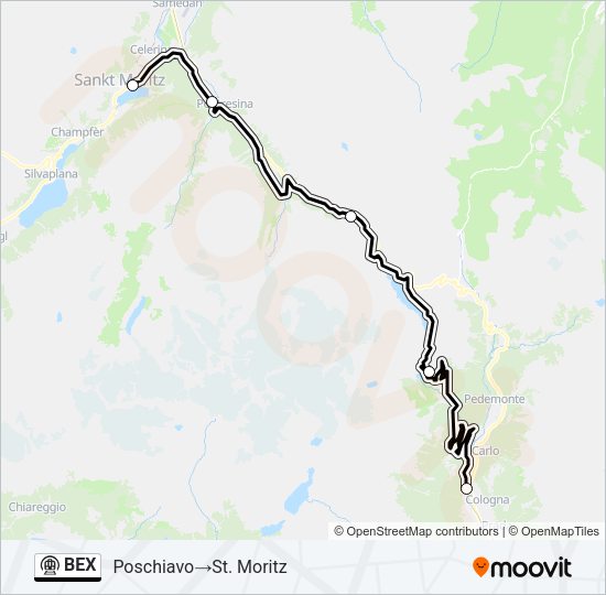 BEX Metro Line Map
